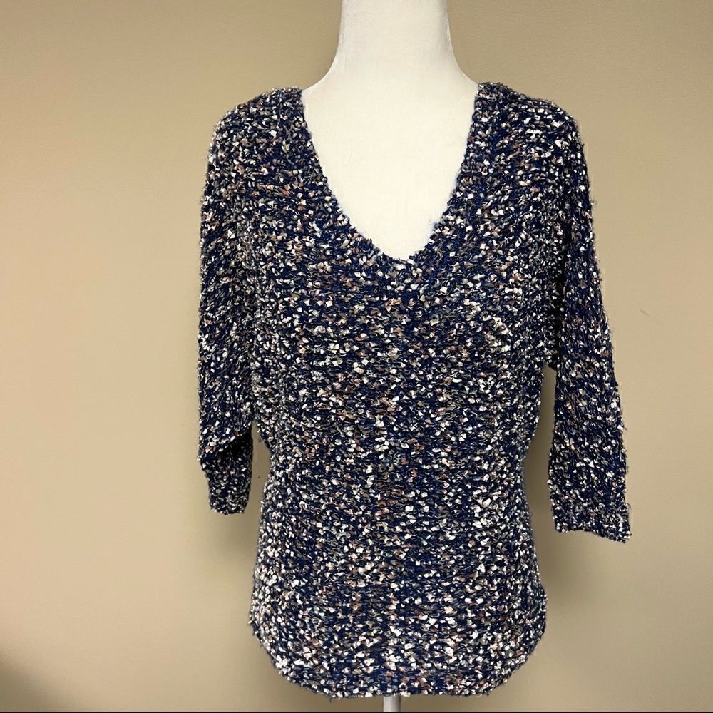 👠Jessica Simpson blue textured sweater    Size XS